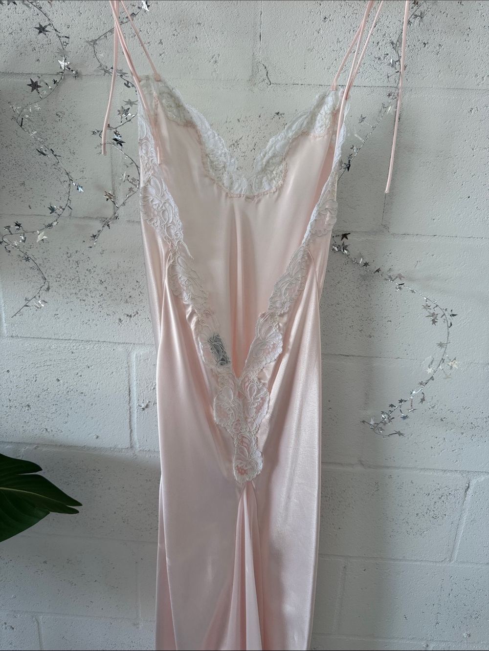 Vintage Bridal The Jessica Lynn Collection Silky Lace-Trim Slip Nightgown - - Picture 5 of 12